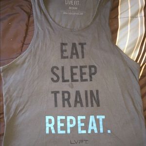 Livefit grey tank top medium